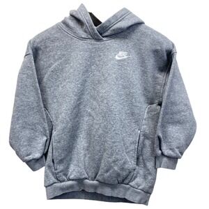 Nike‎ Kids Sportswear Pullover Hoodie Grey Heather FZ5579-063 Size S (Read)